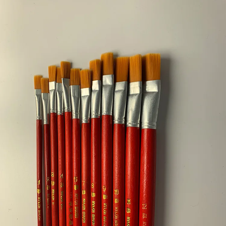 CHEN LIN Oil Paint Brushes 6/12Pcs Set Nylon Hair Painting Brush Red Rod Oil Acrylic Brush Watercolor Pen Pro Art Supplies
CHEN LIN Oil Paint Brushes 6/12Pcs Set Nylon Hair Painting Brush Red Rod Oil Acrylic Brush Watercolor Pen Pro Art Supplies