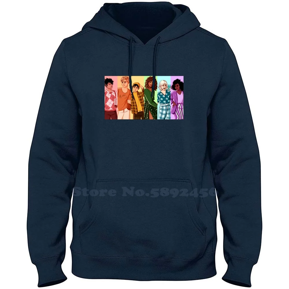 

Heartstopper Squad But Make It Rainbow High-Quality 100% Cotton Hoodie Casual Sweatshirt