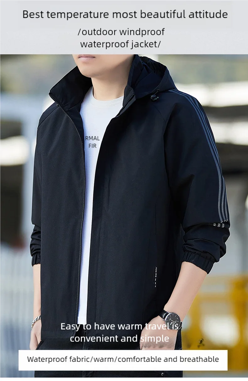 Men's Detachable Hood Jacket 2024 Spring New Jacket Shirt Spring and Autumn Casual All-Match Youth Outerwear Men's Clothing
Men's Detachable Hood Jacket 2024 Spring New Jacket Shirt Spring and Autumn Casual All-Match Youth Outerwear Men's Clothing