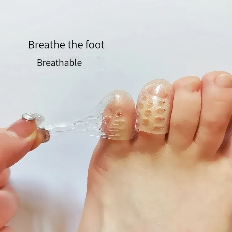 

Toe Protector Soft Silicone Breathable Foot Corns Blisters Toe Cap Cover Foot Care Tool Anti-Friction Toe Separators 10 Pcs
