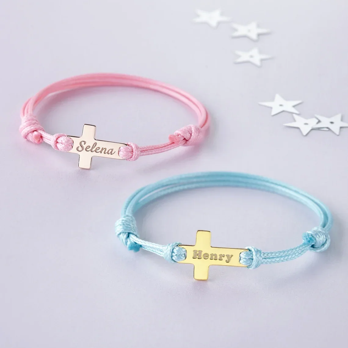 

Customize Baby ID Bracelets for Girls Boys Adjustable Braided Rope Stainless Steel Bangle New Born Personalized SOS Gift