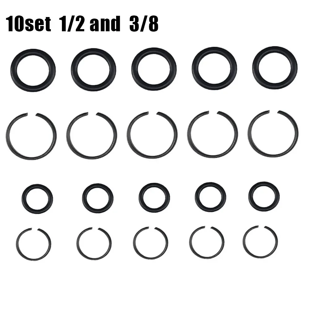 10 Sets Pneumatic Wrench Socket Retainer Rings With O-Ring 3/8" 1/2" Standard Wrench Accessories
10 Sets Pneumatic Wrench Socket Retainer Rings With O-Ring 3/8" 1/2" Standard Wrench Accessories