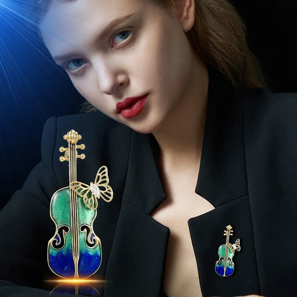 personality Design Violin Butterfly Brooch for Women Luxury Enamel Suit Coat Pins Corsage Jewelry Brooches Accessories Gifts
personality Design Violin Butterfly Brooch for Women Luxury Enamel Suit Coat Pins Corsage Jewelry Brooches Accessories Gifts