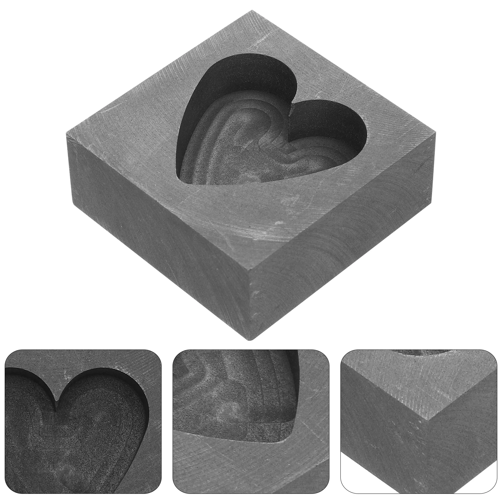 Heart Shaped Graphite Mold Kits Metal Molds Casting Molten Gold Melting Silver Ingot for
Heart Shaped Graphite Mold Kits Metal Molds Casting Molten Gold Melting Silver Ingot for
