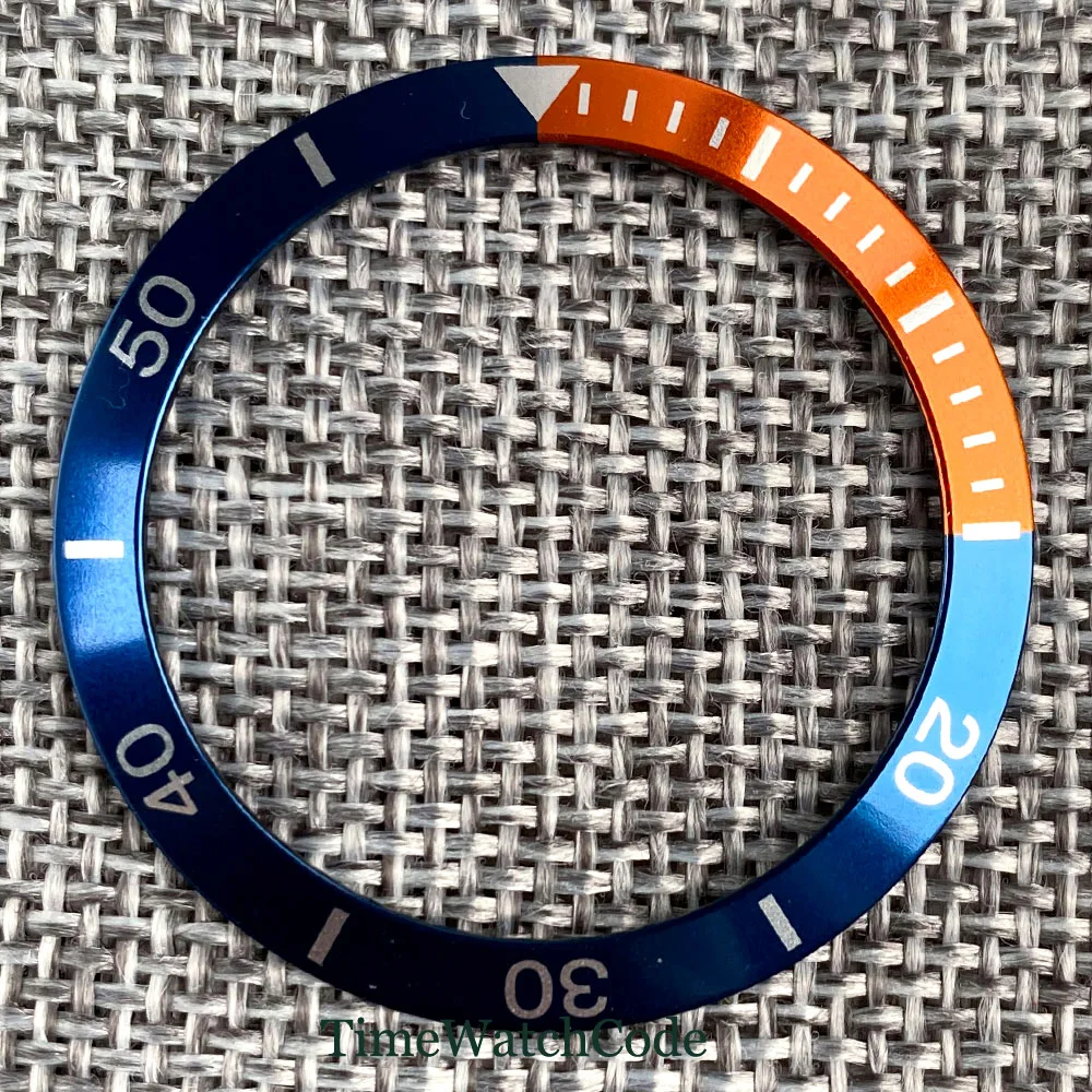 

Peacock Blue Aluminum Bezel Insert 38mm / 30.5 mm Outer / Inner Size Sloped Watch Ring