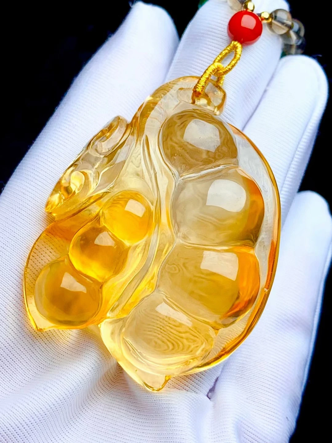 Natural Yellow Citrine Quartz Bean Carved Pendant Women Wealthy 53.40.18mm Gold Citrine Fashion Bead Necklace AAAAA
Natural Yellow Citrine Quartz Bean Carved Pendant Women Wealthy 53.40.18mm Gold Citrine Fashion Bead Necklace AAAAA