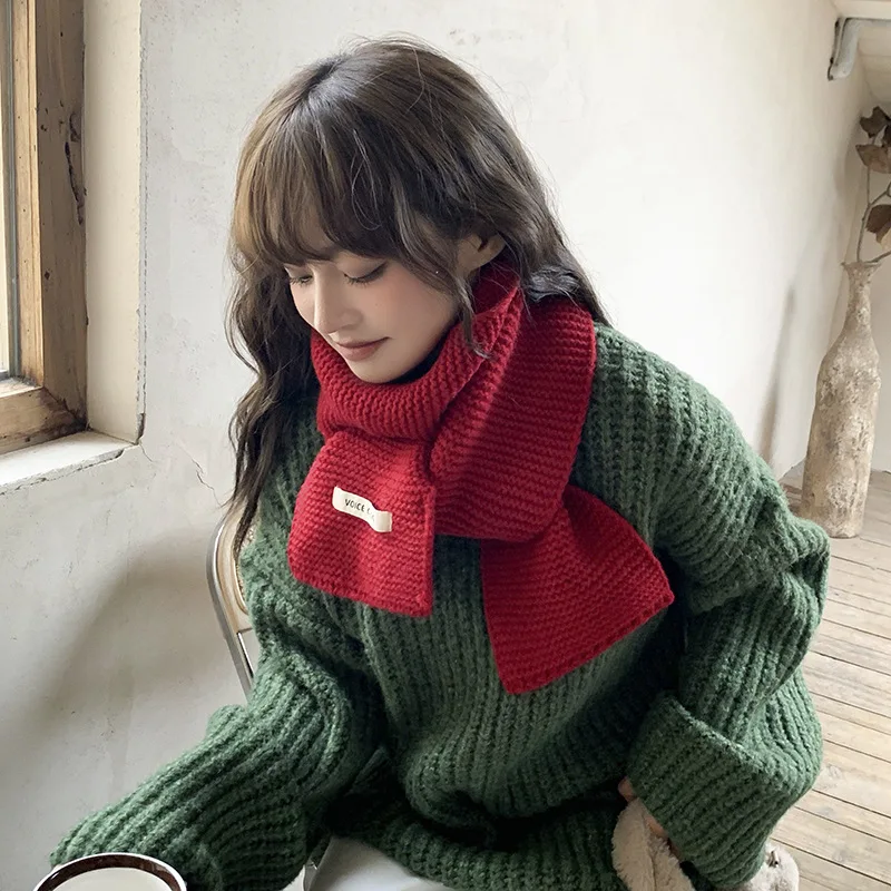Solid Warm Soft Knitted Women Scarf Fashion Simple Korea Style Neckerchief Skinny Ladies Winter Woolen Yarn Scarves Foulard 2023
Solid Warm Soft Knitted Women Scarf Fashion Simple Korea Style Neckerchief Skinny Ladies Winter Woolen Yarn Scarves Foulard 2023