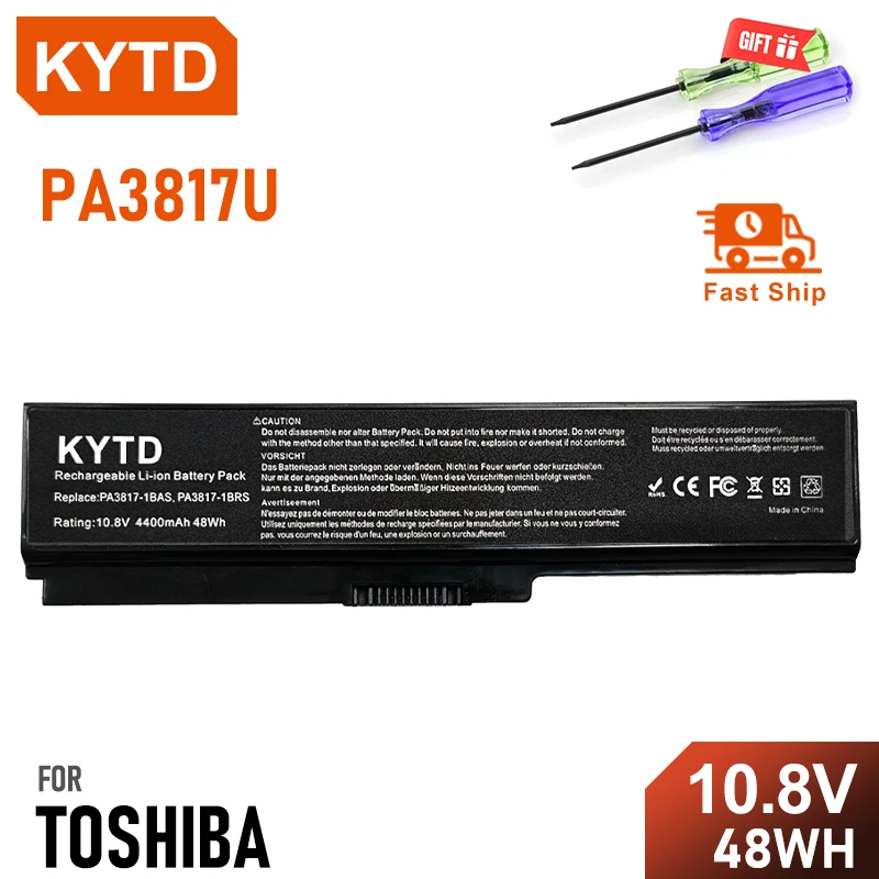 

KYTD PA3817U-1BRS PA3817U Battery For Toshiba Satellite A660 C640 C600 C650 C655 C660 L510 L630 L640 L650 L670 L770 PA3818U