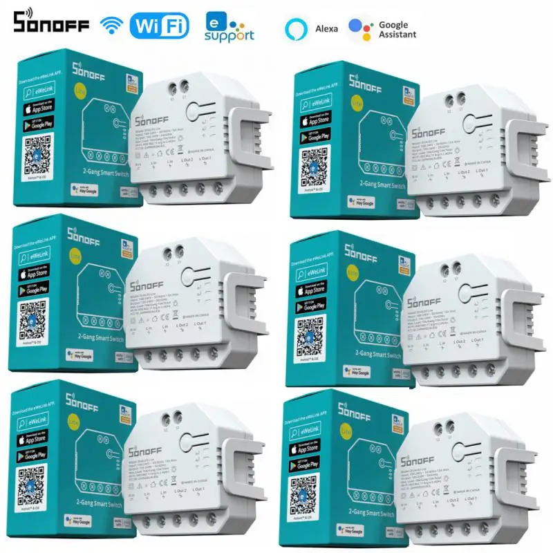 SONOFF DualR3 Lite DIY Smart Switch MINI Wifi Dual Relay Two Way Control Power Metering Timing For Smart Home Automation Modules
SONOFF DualR3 Lite DIY Smart Switch MINI Wifi Dual Relay Two Way Control Power Metering Timing For Smart Home Automation Modules