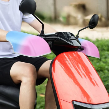 오토바이 그립 핸들바 머프, 방풍 자외선 차단, 통기성 핸드가드, 오토바이 핸들 커버 장갑, 1 쌍 상품 이미지