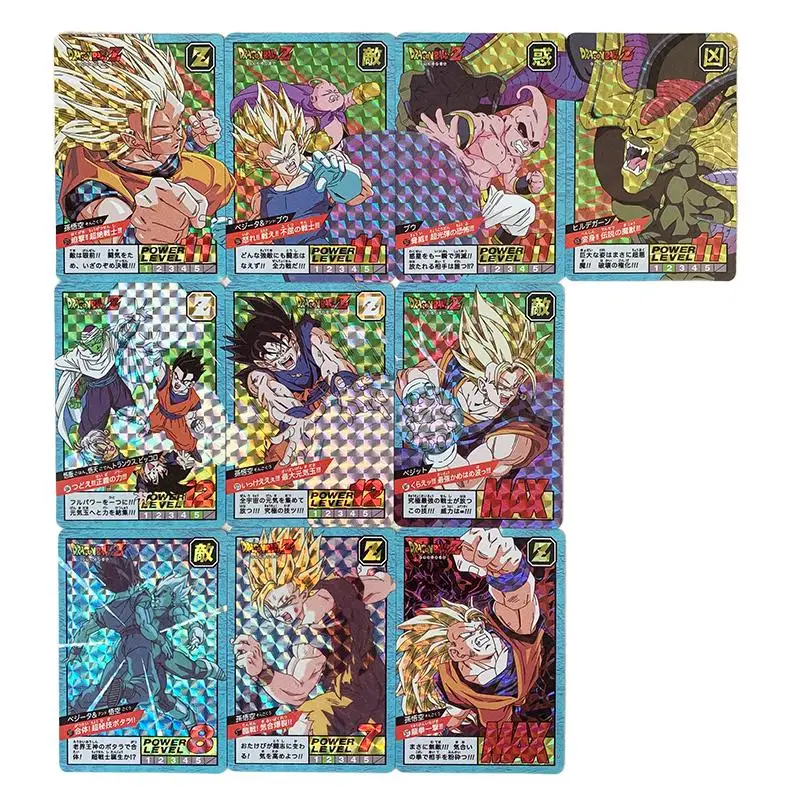 10Pcs/Set Anime Dragonball Z Super Saiyan Gogeta Son Goku Vegeta Majin Buu Hobby Collectibles kawaii Flash Cards Gift Toys
10Pcs/Set Anime Dragonball Z Super Saiyan Gogeta Son Goku Vegeta Majin Buu Hobby Collectibles kawaii Flash Cards Gift Toys