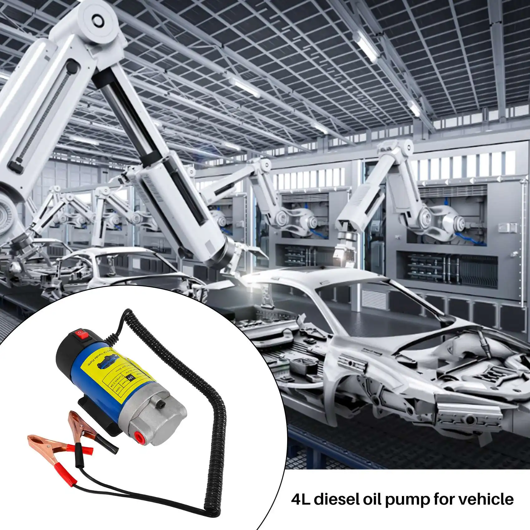 12V Electric Scavenge Suction Transfer Change Pump Motor Oil Extractor Pump 100W 4L for Car
12V Electric Scavenge Suction Transfer Change Pump Motor Oil Extractor Pump 100W 4L for Car
