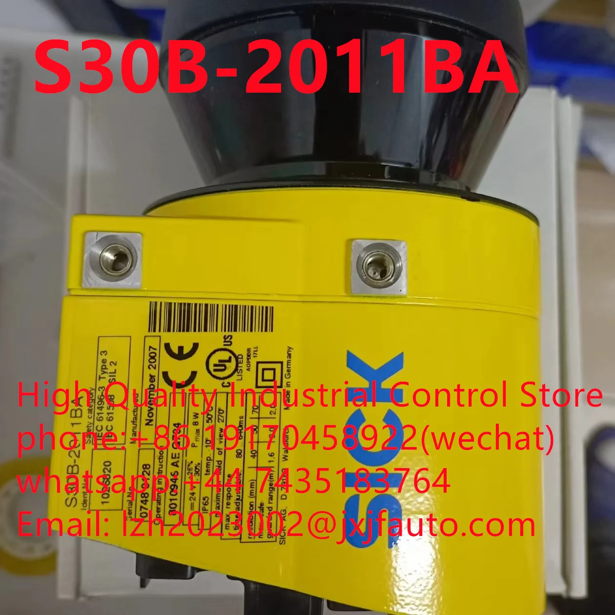 LIDAR,S30B-3011BA order number:1056427, Contact customer service to place an order
LIDAR,S30B-3011BA order number:1056427, Contact customer service to place an order