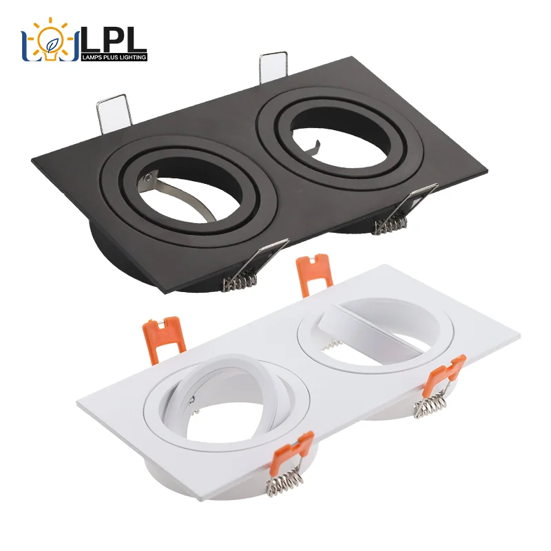 Double Ring Led Ceiling Downlights Recessed Adjustable GU10 MR16 Bulb Socket Base Spot Lamps for Home Illumination
Double Ring Led Ceiling Downlights Recessed Adjustable GU10 MR16 Bulb Socket Base Spot Lamps for Home Illumination