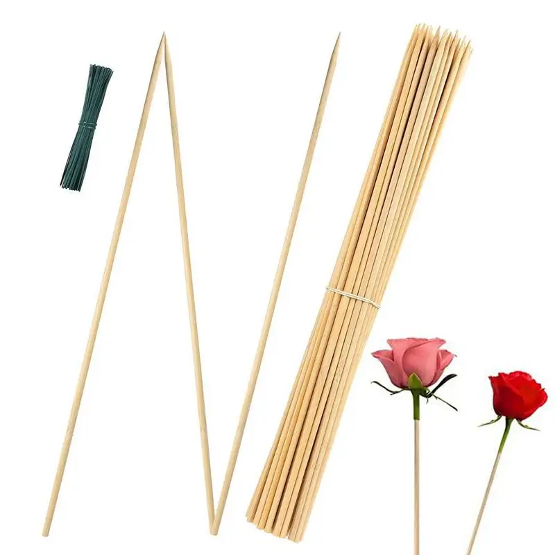 Durable Bamboos Plant Stakes 50pcs Plant Support Sticks For Flower Pot 17in Natural Plant Stem Stake Potted Plants Holder Poles 
Durable Bamboos Plant Stakes 50pcs Plant Support Sticks For Flower Pot 17in Natural Plant Stem Stake Potted Plants Holder Poles
