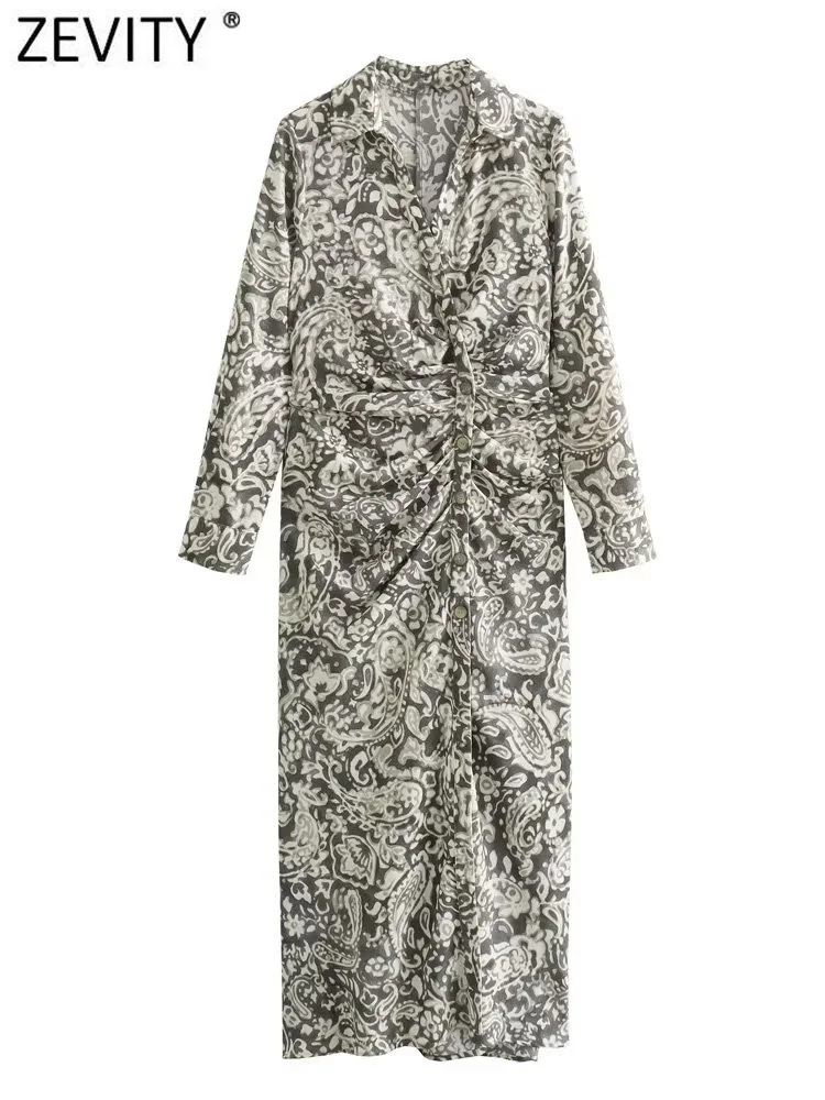 Zevity 2023 женское винтажное Плиссированное облегающее платье средней длины с изображением орехов кешью и цветочным принтом офисное женское шикарное платье в стиле ретро DS5480
Zevity 2023 женское винтажное Плиссированное облегающее платье средней длины с изображением орехов кешью и цветочным принтом офисное женское шикарное платье в стиле ретро DS5480