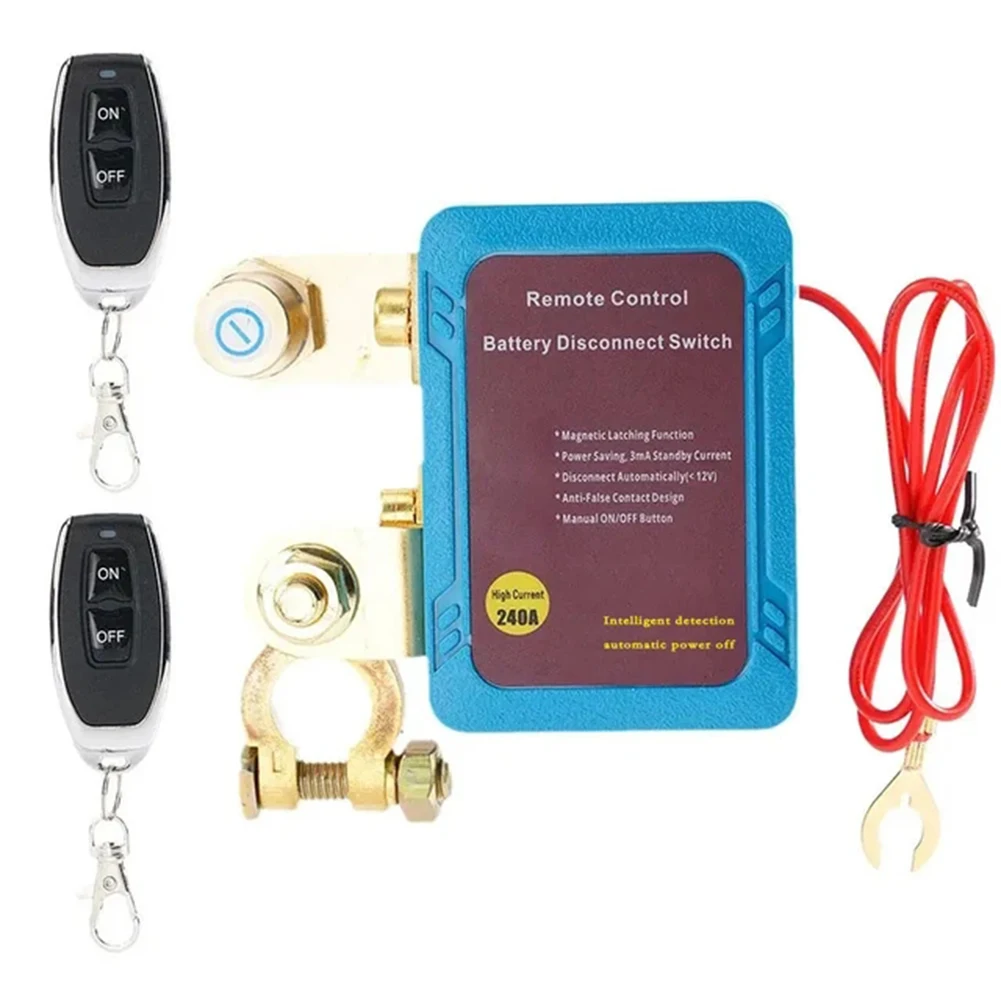 

Remote Battery Disconnect Switch 12V 240A Kill Switch Automatic Power Shut Off Switch Remote Control Switch For Auto