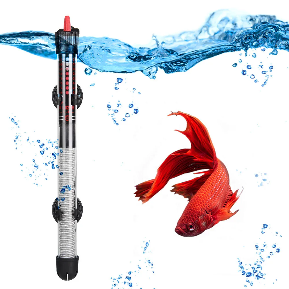 

Submersible Aquarium Fish Tank Heating Rod Automatic Adjustable Temperature Thermostat Water Heater Rod 25W/50W/100W/200W/300W