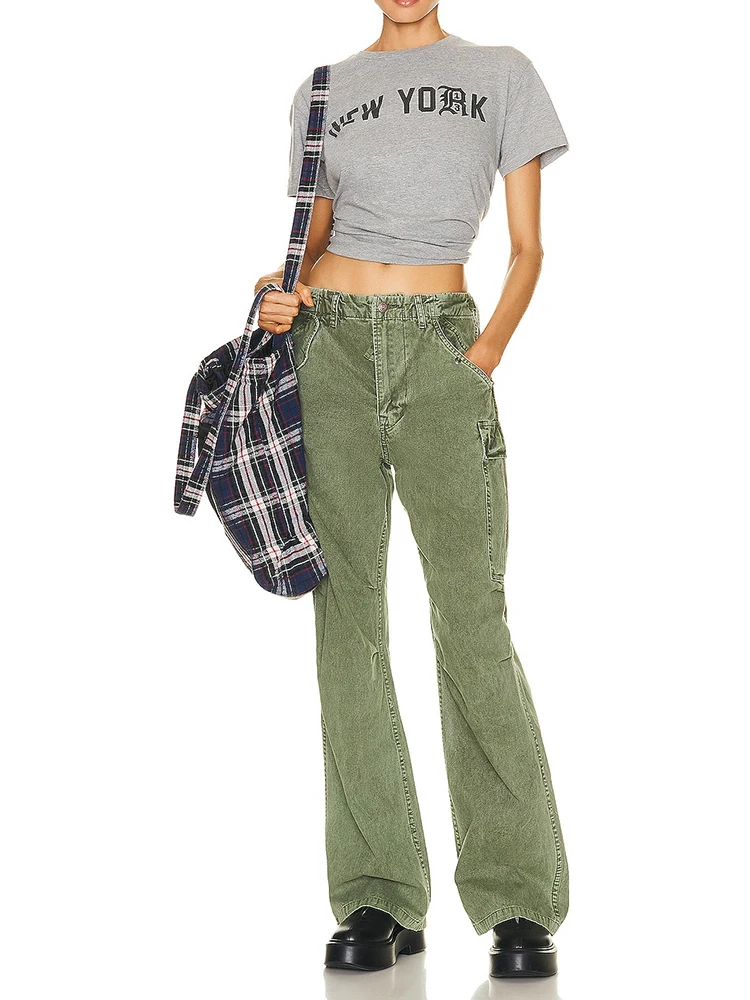 y2k spring and summer multi-pocket workwear Women's pants2023korean fashion high waist straight casual Sports pants for women
y2k spring and summer multi-pocket workwear Women's pants2023korean fashion high waist straight casual Sports pants for women