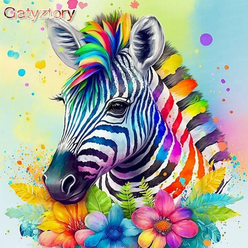 GATYZTORY Pictures By Numbers Colored Zebra HandPainted Coloring Drawing Kits Canvas Oil Painting DIY Home Decoration Gift
GATYZTORY Pictures By Numbers Colored Zebra HandPainted Coloring Drawing Kits Canvas Oil Painting DIY Home Decoration Gift