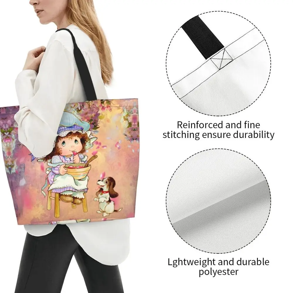 Custom Kawaii Sarah Kay Shopping Canvas Bags Women Portable Large Capacity Groceries Girl Roses And Watering Tote Shopper Bags 53 S9e6b9b06c8224fc78c9f542fe5e82963D