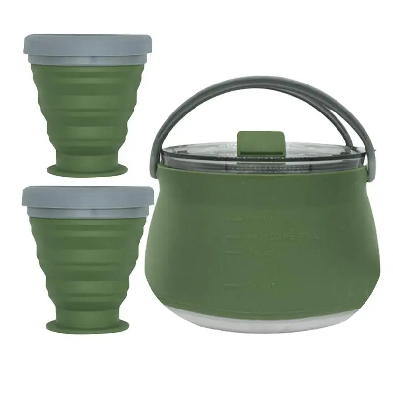 Portable Kettle For Boiling Water Silicone Outdoor Water Tea Kettle Hot Water Pot Boiling Water Kettle For Fishing Camping
Portable Kettle For Boiling Water Silicone Outdoor Water Tea Kettle Hot Water Pot Boiling Water Kettle For Fishing Camping