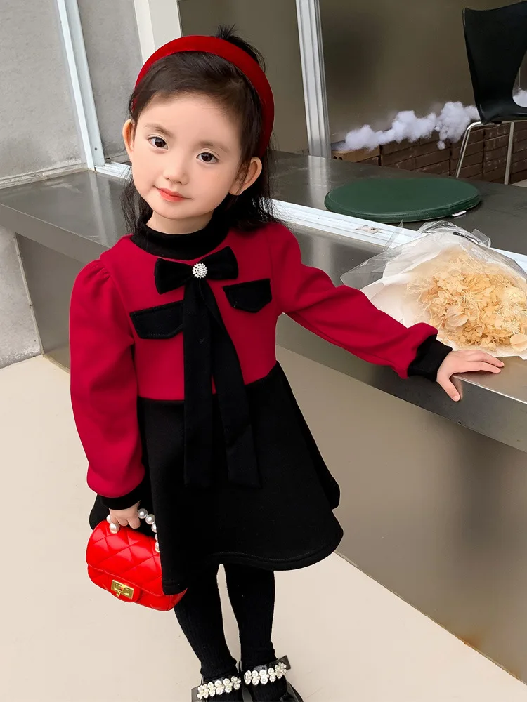 Girls' Dress 2023 Autumn and Winter New Western Style Cotton Dress Children's Baby Fleece-Lined Thickening Princess Dress
Girls' Dress 2023 Autumn and Winter New Western Style Cotton Dress Children's Baby Fleece-Lined Thickening Princess Dress