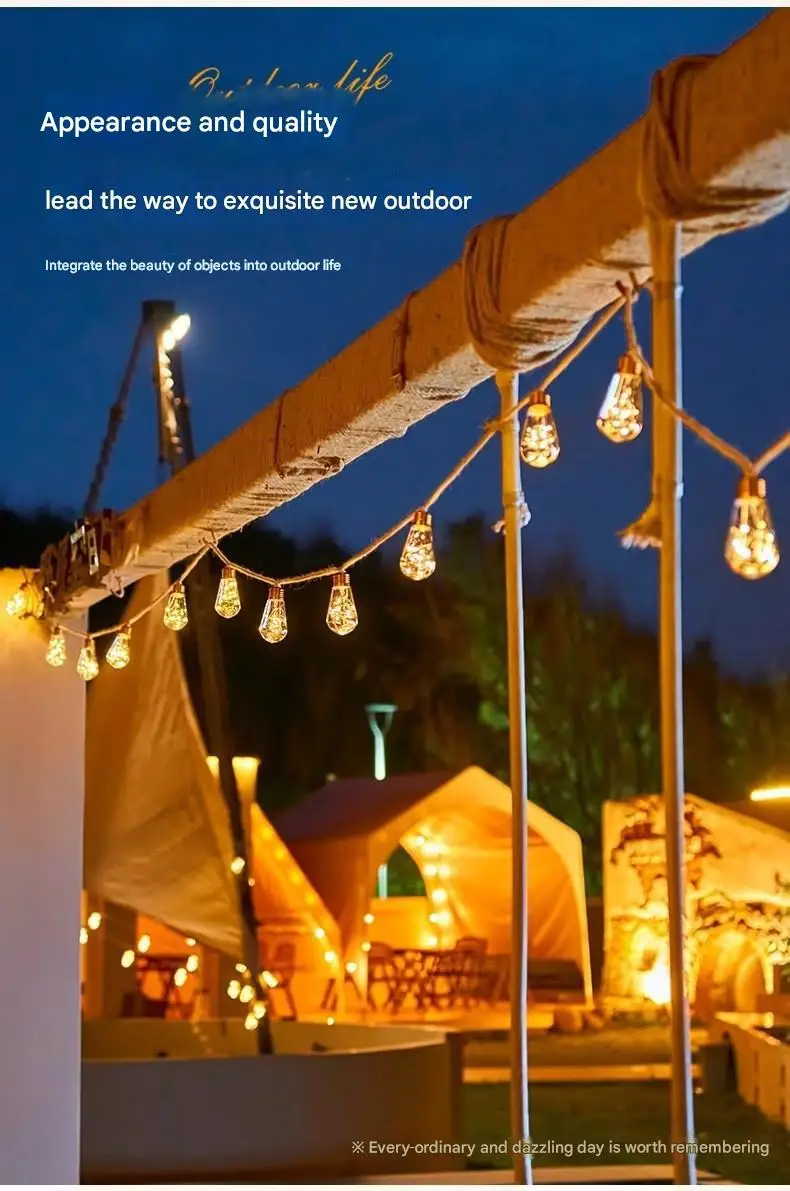 Solar Powered Garden String Lights - 16 LED Bulbs 6 S9e6deea93bee4c1596105832e4554bc6X