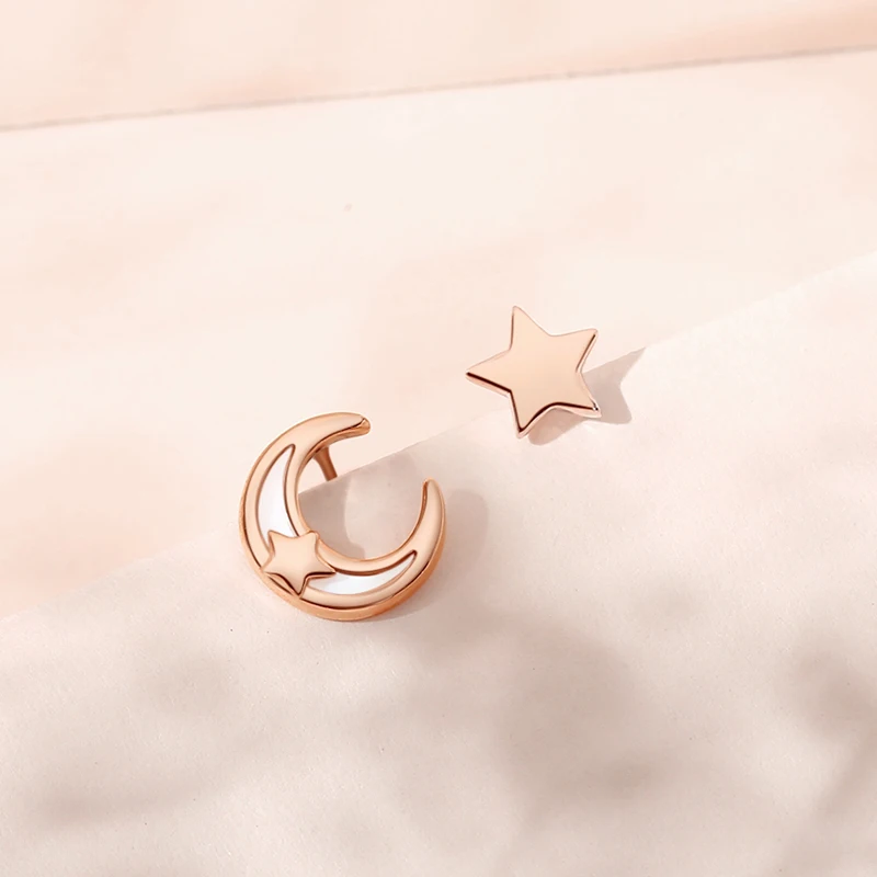 Fashion European 100% S925 Sterling Silver Stud Earrings Moon And Star For Women Birthday Holiday Gift Jewelry
Fashion European 100% S925 Sterling Silver Stud Earrings Moon And Star For Women Birthday Holiday Gift Jewelry