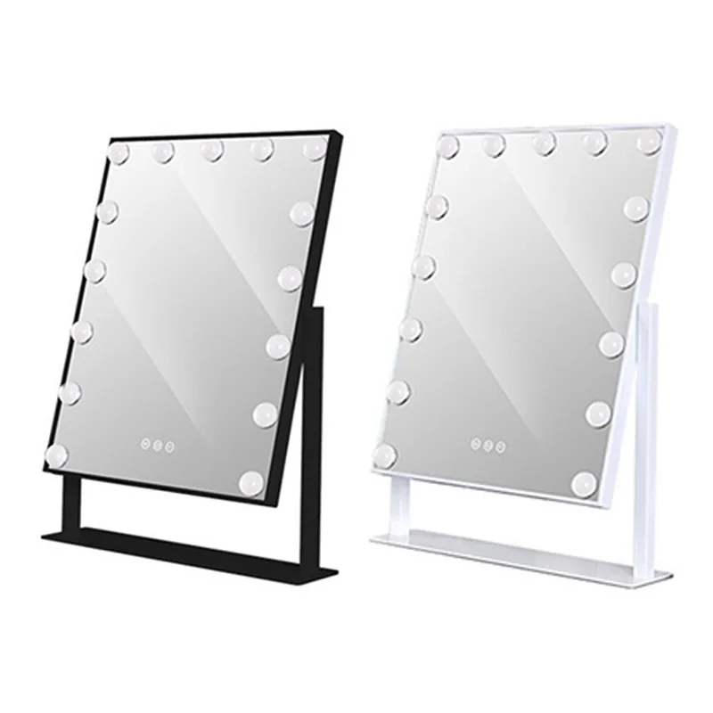 US Plug LED Live Mirror 15 Lights Standing Folding Vanity Mirror Compact Cosmetic Mirror With Touch Dimmer Switch
US Plug LED Live Mirror 15 Lights Standing Folding Vanity Mirror Compact Cosmetic Mirror With Touch Dimmer Switch