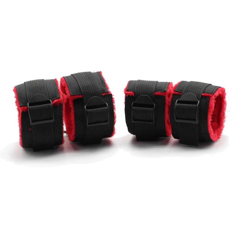 BDSM Bondage Set Erotic Bed Games Adults Handcuffs Nipple Clamps Whip Spanking SM Kits Role Playing Sex Toys for Couple BDSM Bondage Set Erotic Bed Games Adults Handcuffs Nipple Clamps Whip Spanking SM Kits Role Playing Sex Toys for Couple