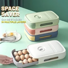 Kitchen Drawer Type Egg Storage Box Refrigerator Storage Box Fresh Keeping Box Dumpling Box Household Eggs Holder Dropshipping
Kitchen Drawer Type Egg Storage Box Refrigerator Storage Box Fresh Keeping Box Dumpling Box Household Eggs Holder Dropshipping