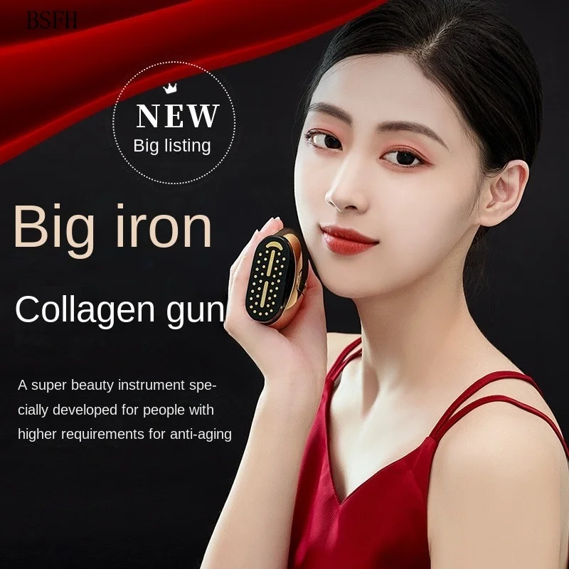 

New Big Iron RF Collagen Cannon Pro Gold Dot Matrix Facial Lifting and Tightening Ultrasonic Anti-aging Beauty Instrument