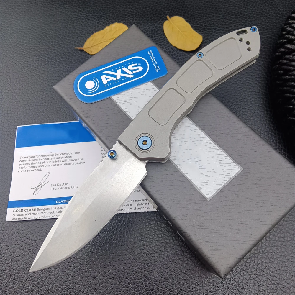 High Quality BM 748 Narrows AXIS Folding Knife 3.43 "M390 Blade Titanium Handles Outdoor Camping Hunting Pocket EDC Tool Knife
High Quality BM 748 Narrows AXIS Folding Knife 3.43 "M390 Blade Titanium Handles Outdoor Camping Hunting Pocket EDC Tool Knife