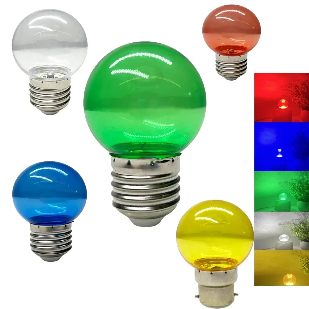 Top Led Bulb Colorful Translucent Lamp Bomlillas E27 B22 Led Light Lampada Ampoule 2W AC110V 230V Flashlight Bulbs Home Decor
Top Led Bulb Colorful Translucent Lamp Bomlillas E27 B22 Led Light Lampada Ampoule 2W AC110V 230V Flashlight Bulbs Home Decor