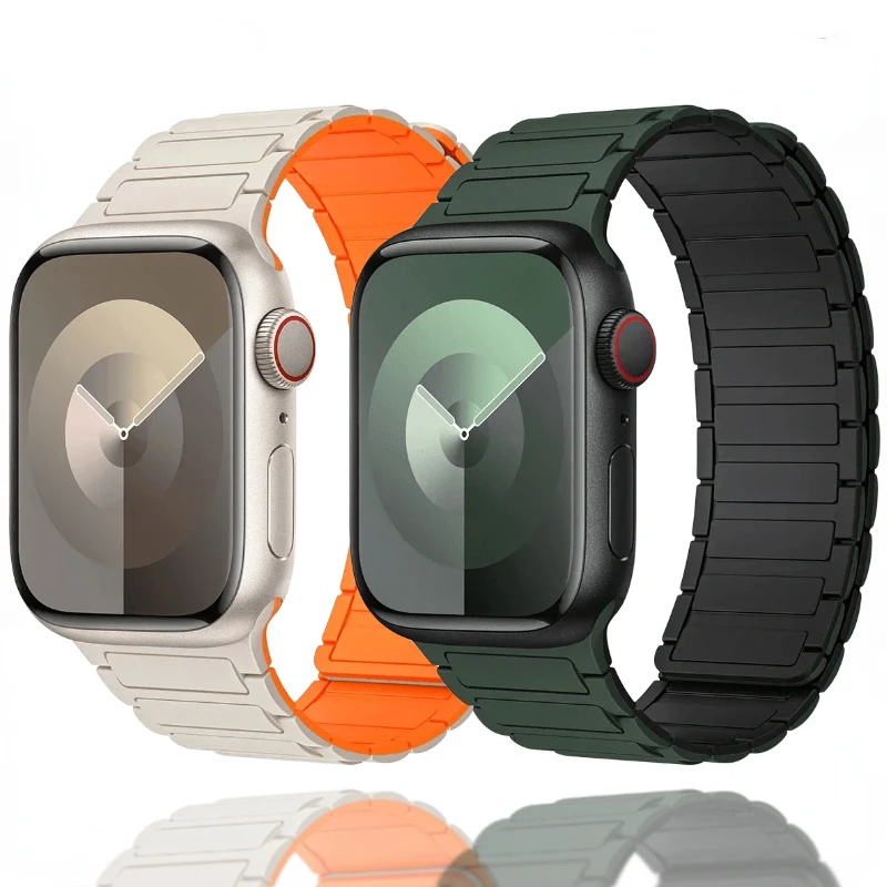 Силиконовый ремешок для Apple Watch Band 45 мм 41 мм 44 мм 40 мм 42 мм 38 мм 49 мм, магнитный браслет для iWatch Series Ultra 9 8 7 6 5 4 3 SE 2
Силиконовый ремешок для Apple Watch Band 45 мм 41 мм 44 мм 40 мм 42 мм 38 мм 49 мм, магнитный браслет для iWatch Series Ultra 9 8 7 6 5 4 3 SE 2