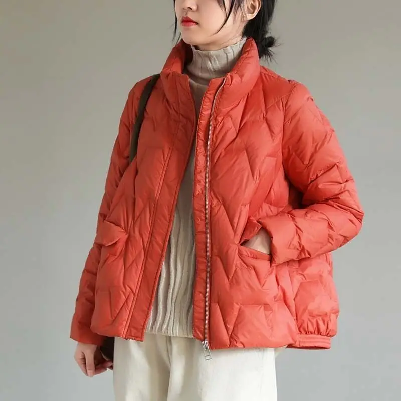 2023 New Women down Jacket Winter Coat Female White Duck down Short Light outwear Fashion Stand-up Collar Thermal outcoat
2023 New Women down Jacket Winter Coat Female White Duck down Short Light outwear Fashion Stand-up Collar Thermal outcoat