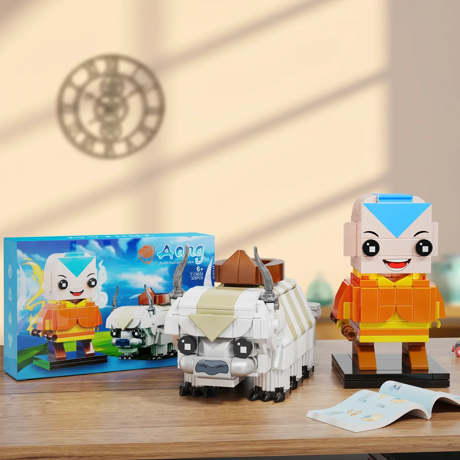 

MOC Sky Bison Aang Momo Appa from Movie Building Block Set Anime Figure Last Airbendered for Children Kids Gifts