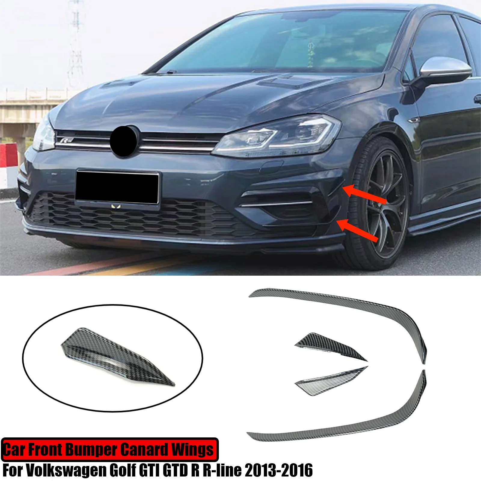 Передний бампер Aero Kit Canard Wings 4 шт. для Volkswagen Golf GTI GTD R-line 2013-2016 глянцевый черный стиль из углеродного волокна
Передний бампер Aero Kit Canard Wings 4 шт. для Volkswagen Golf GTI GTD R-line 2013-2016 глянцевый черный стиль из углеродного волокна
