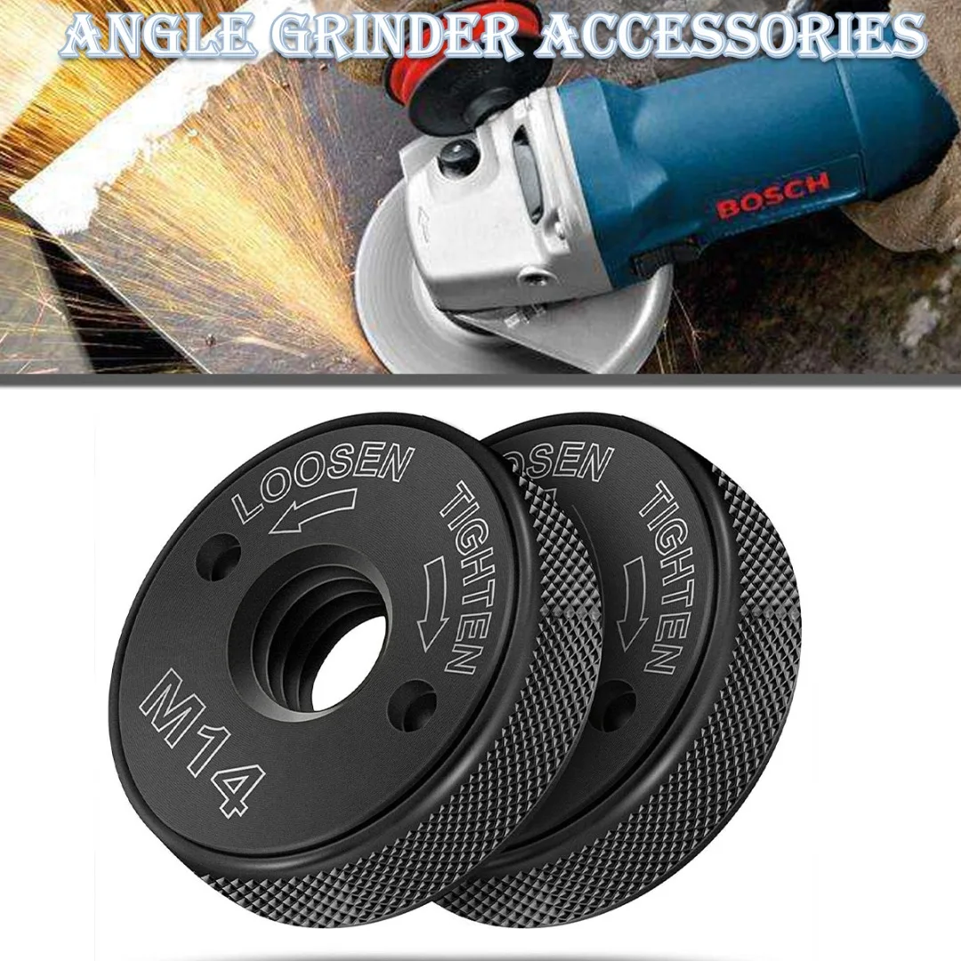 M14 Thread Angle Grinder Clamping Nut Angle Grinder Clamp Screw Flex Disc Holder Quick Release Nut Pressure Plate Fastener
M14 Thread Angle Grinder Clamping Nut Angle Grinder Clamp Screw Flex Disc Holder Quick Release Nut Pressure Plate Fastener