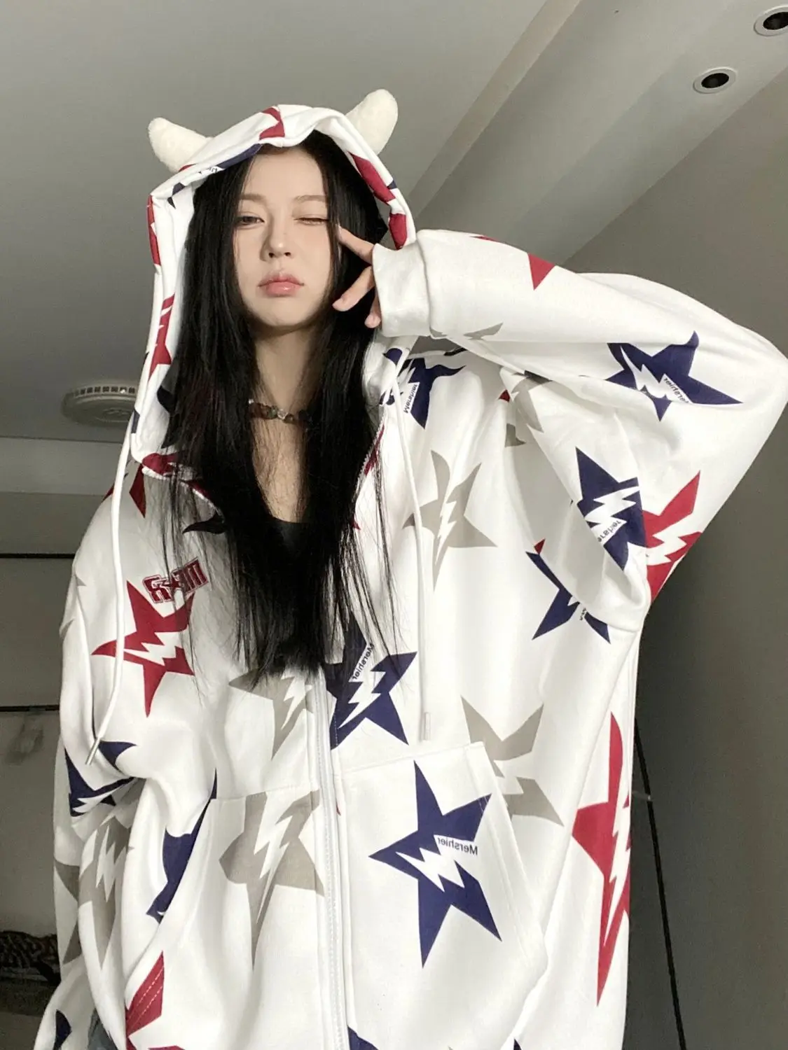 Harajuku Striped retro Hoodies For Women Cotton Hoody Loose Cardigan coat Long Sleeve Oversized High Street Jacket Female Tops 
Harajuku Striped retro Hoodies For Women Cotton Hoody Loose Cardigan coat Long Sleeve Oversized High Street Jacket Female Tops