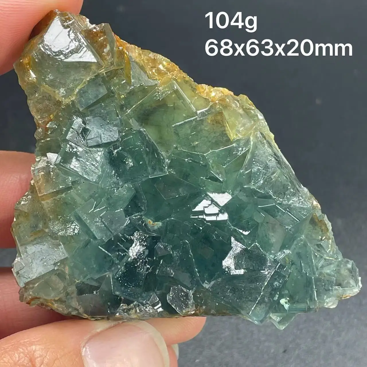 

New! 100% natural blue cubic fluorite, Xianghualing fluorite mineral specimen healing crystal raw stone