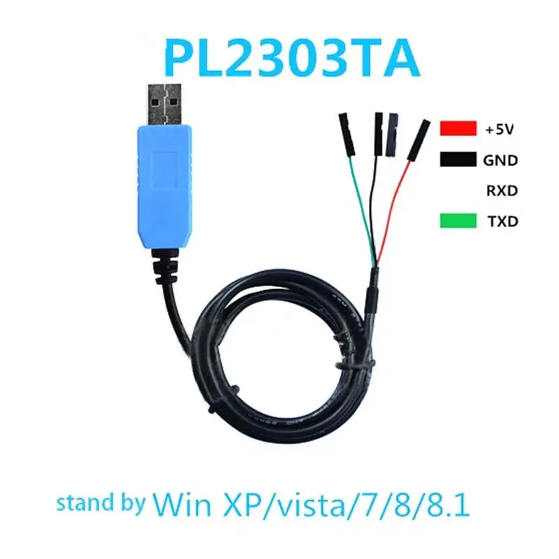 PL2303 TA USB TTL RS232 Convert Serial Cable PL2303TA Compatible with Win XP/VISTA/7/8/8.1 better than pl2303hx
PL2303 TA USB TTL RS232 Convert Serial Cable PL2303TA Compatible with Win XP/VISTA/7/8/8.1 better than pl2303hx