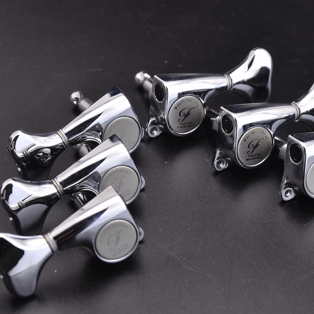 Chrome R3+L3 Gear Ratio 1:21 Guitar Machine Heads Tuners for Electric Guitar / Acoustic Guitar
Chrome R3+L3 Gear Ratio 1:21 Guitar Machine Heads Tuners for Electric Guitar / Acoustic Guitar