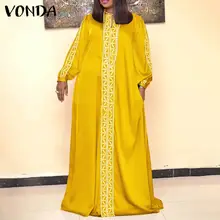 VONDA 2022 Femme Vintage Long Sleeve Maxi Sundress Oversized Women Casual O Neck Robe A-Lined Vestidos Printed Party Maxi Dress
VONDA 2022 Femme Vintage Long Sleeve Maxi Sundress Oversized Women Casual O Neck Robe A-Lined Vestidos Printed Party Maxi Dress