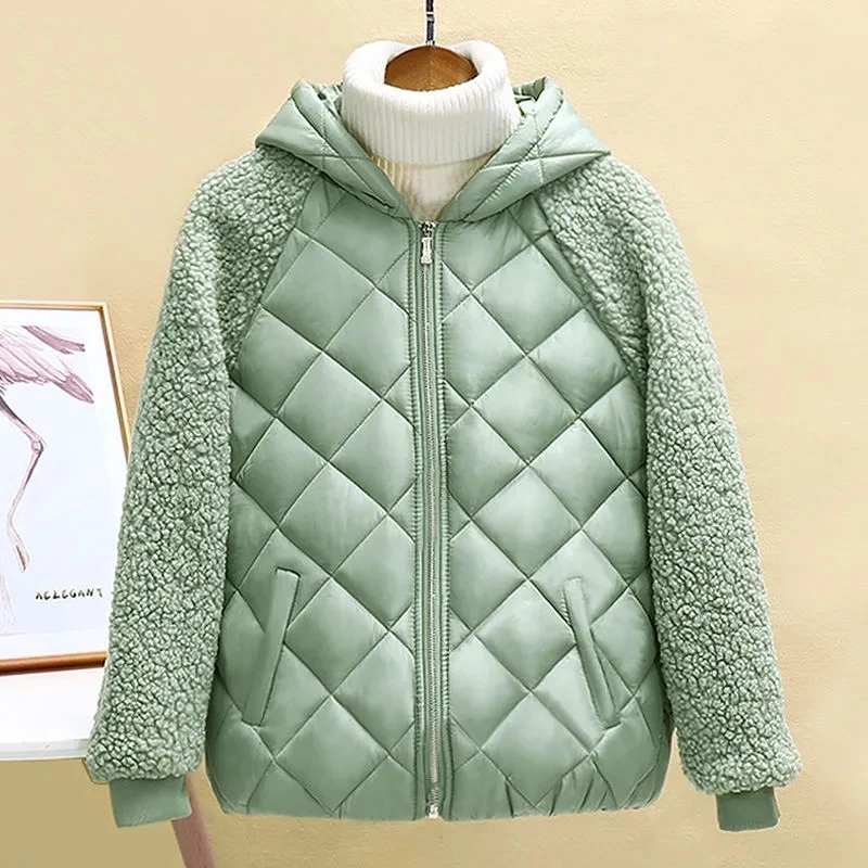2023 New Women Winter Jacket Women Loose Hooded Lamb Wool Cotton Coat Autumn Winter Women Short Jacket Warm Outwear Lady Coat
2023 New Women Winter Jacket Women Loose Hooded Lamb Wool Cotton Coat Autumn Winter Women Short Jacket Warm Outwear Lady Coat