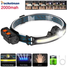 ZOOM Induction Headlamp 6 Modes Lighting XPG+COB LED Headlight With Built-in Battery Flashlight USB Rechargeable Headlight torch
ZOOM Induction Headlamp 6 Modes Lighting XPG+COB LED Headlight With Built-in Battery Flashlight USB Rechargeable Headlight torch