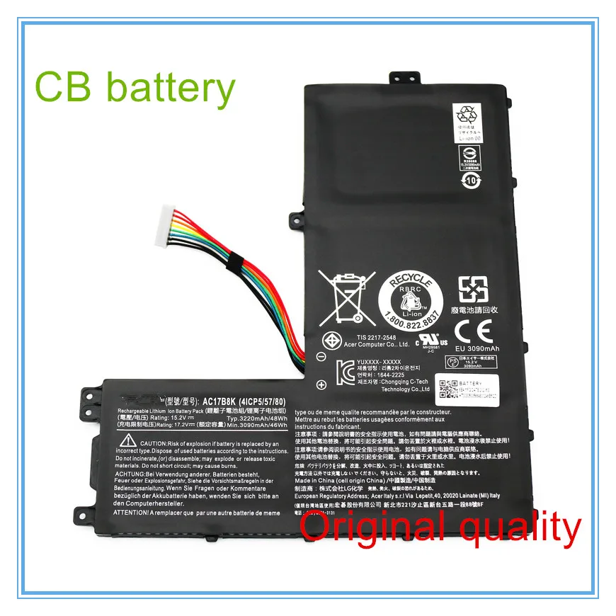 

15.2V 48Wh AC17B8K Original Laptop Battery For 3 SF315-52-33KX SF315-52G 52G-855Z 52G-82TV 83A6 51AK