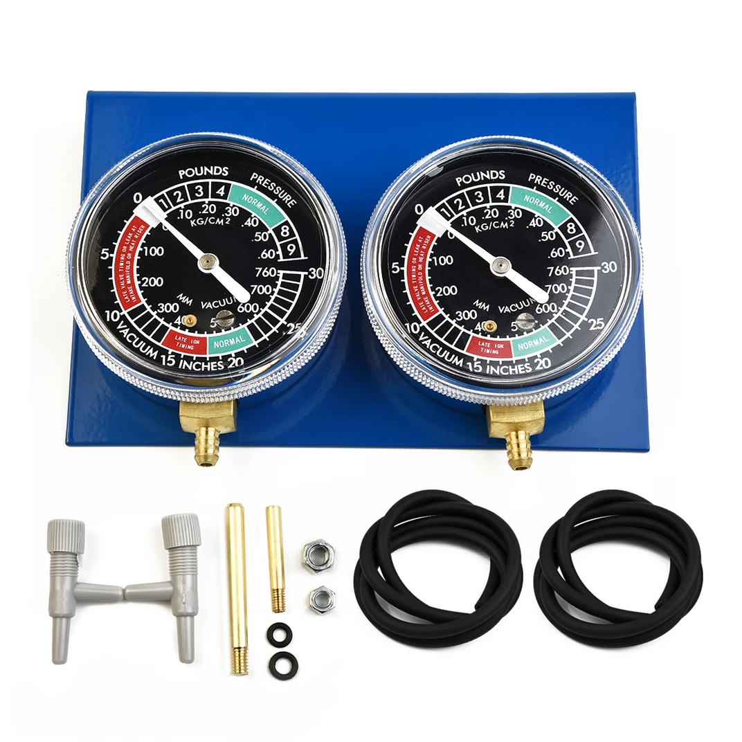 

2 Cylinder Motorcycle Carburetor Carb Vacuum Gauge Synchronizer Synch Guage Set Synchronisation Balancing