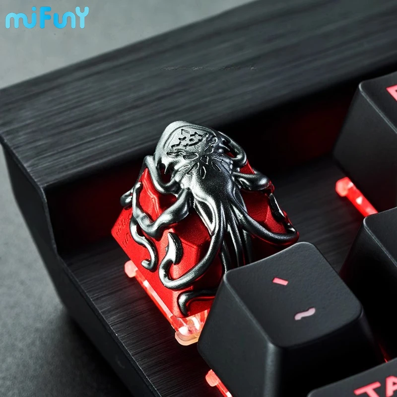 

MiFuny Metal Keycap Artisan Custom Key Caps Cherry Original Keycaps Mechanical Keyboard Gaming Accessories Aluminum Keycaps 1pc